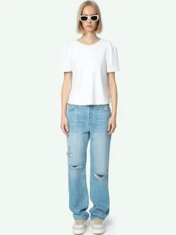 Store Zadig & Voltaire Stevie Ripped 90's Jeans Lightwash